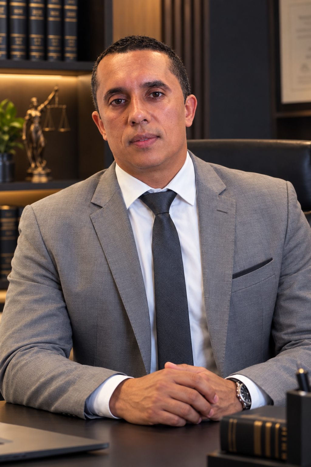 Fabiano Vilas Boas em seu escritório